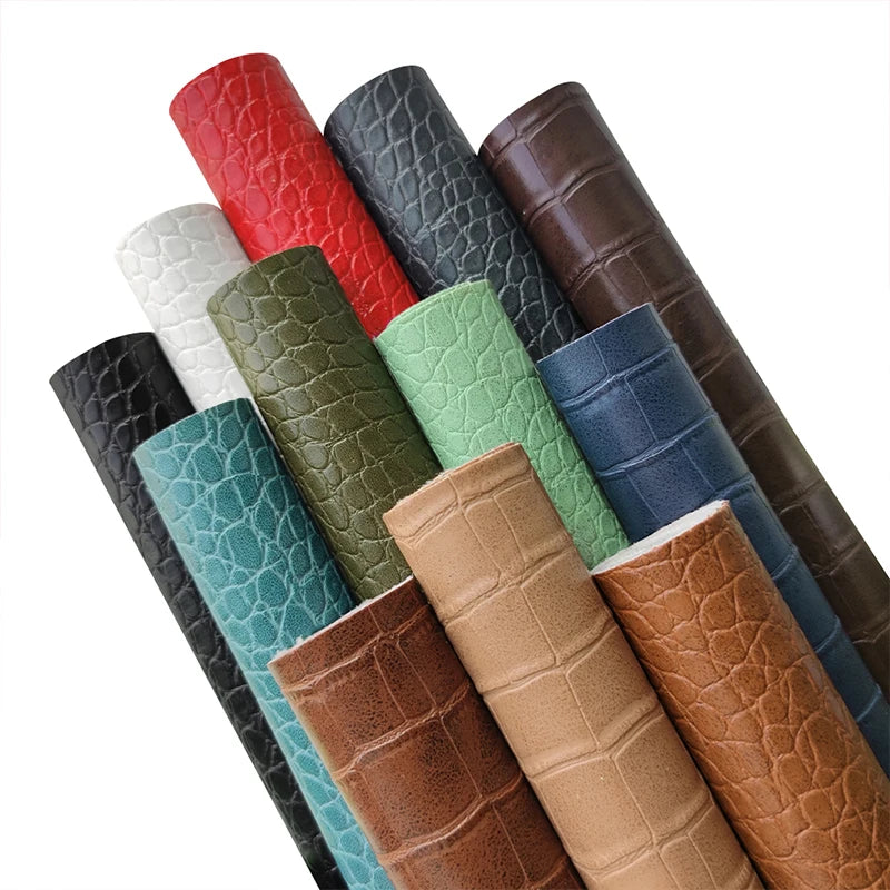 Oil Skin crocodile Pattern Leather for Making Notebooks and Gift Boxes and Wine Box PU Leather