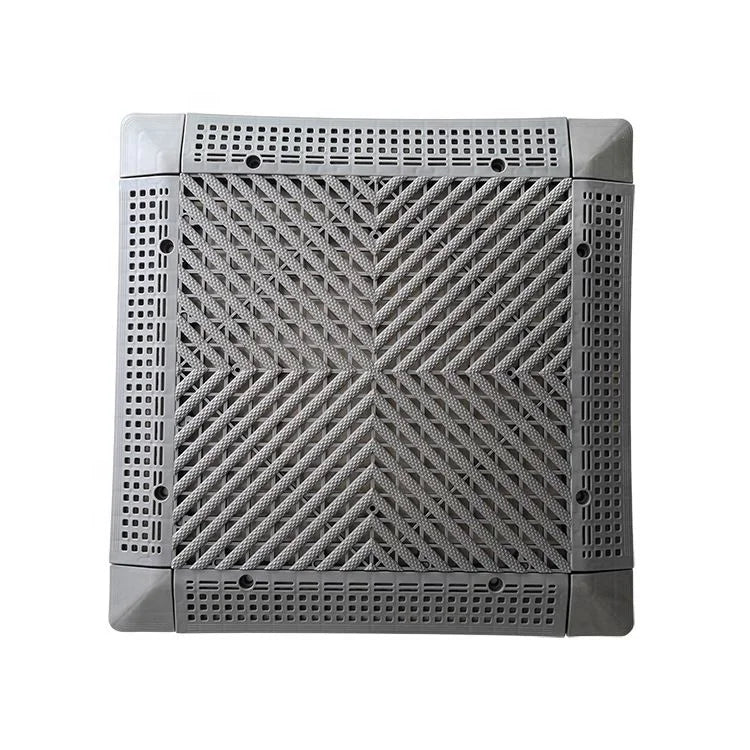 Modern 4S Shop Car Wash Station Workshop Hotel 20mm Thick PP Plastic Grid Interlocking Grating Non-Slip Floor Mat Waterproof