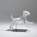 Bull Terrier Running Dog Mannequin Fiberglass Detachable Dog Mannequin Pet Store Window Display Mannequin for Dog Clothing