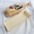 Custom Solid Wood Cake Gift Package Wooden Craft Box Pudding Sushi Box Wooden Sushi Box