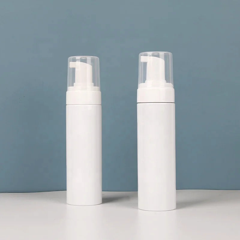 Empty Plastic PET 200ml Foam Pump Bottle Facial Cleanser Mousse Foam Bottles