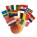Custom Logo Printing Bamboo/Wood Disposable Eco-Friendly Cocktail Toothpick Flag Fruit Decoration Label Custom Size Custom Shape