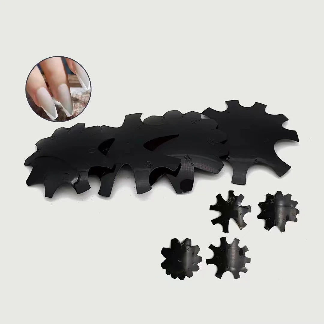 Nail Tool 9 Sizes Nail Edge V Line Cut Mold Nail Tip French V Shape Template