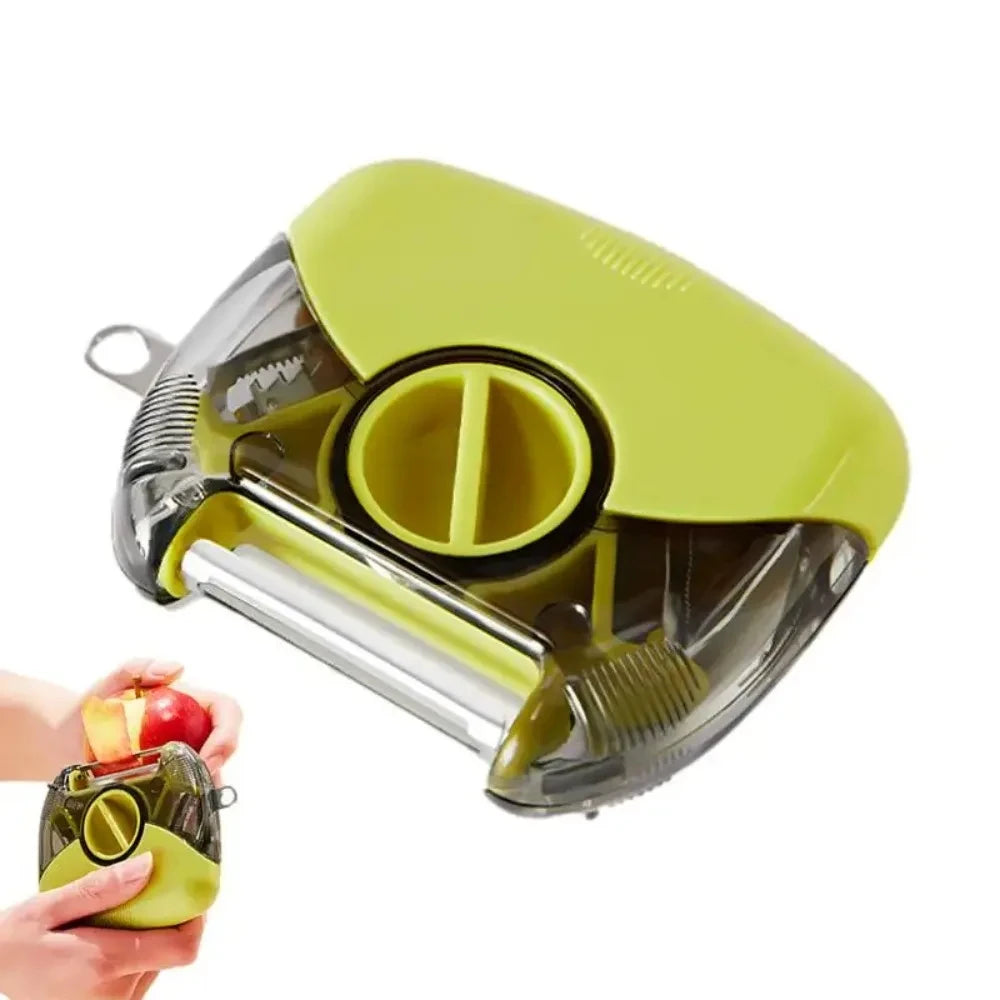3 in 1 Multifunctional Rotary Vegetable Peeler Carrot Peeler Veggie Peeler Kitchen Tool for Peeling and Slicing Fruits