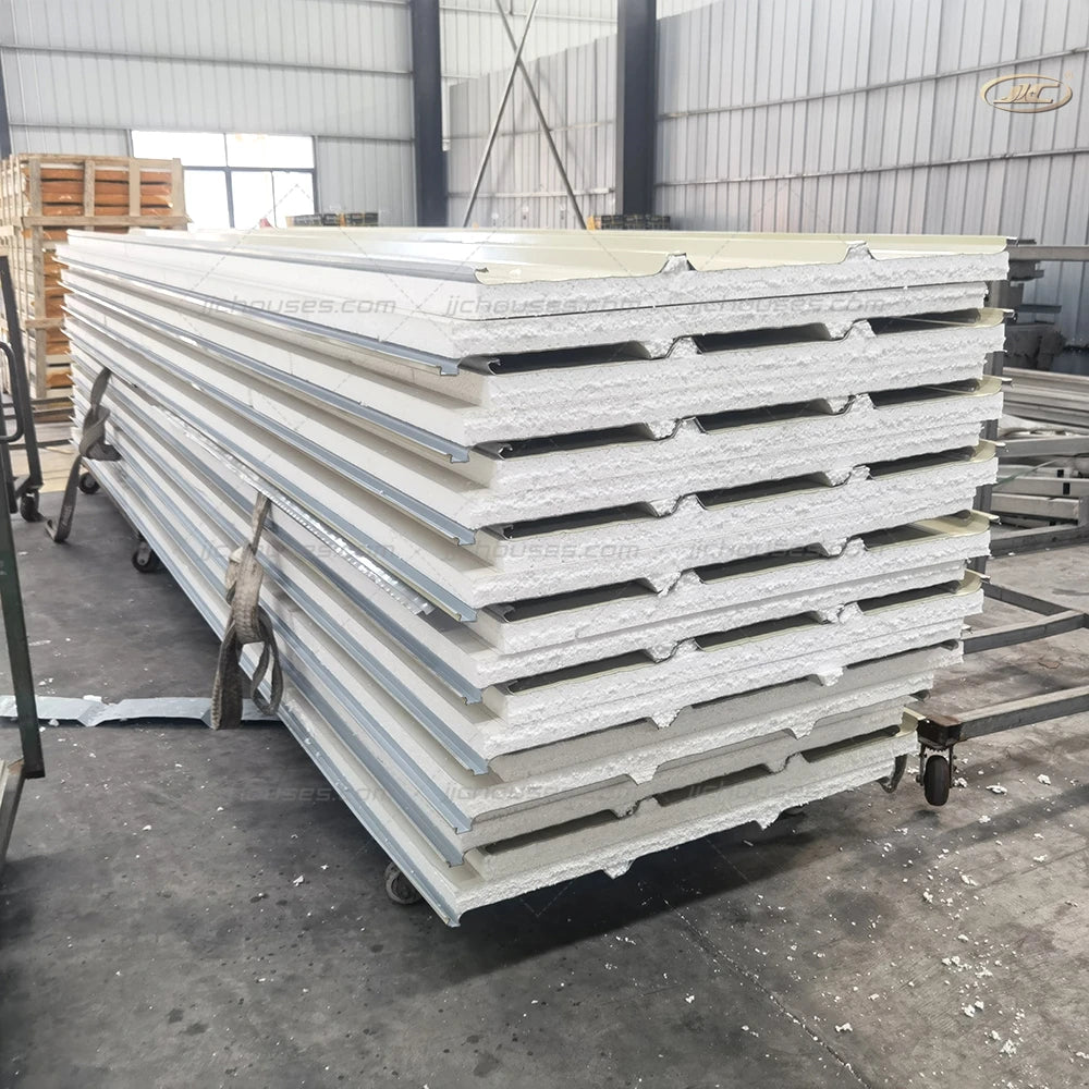 Metal Frame Modern Design EPS Sandwich Panel Trapezoidal Profile Building Panel Standard Quality