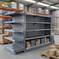 Multi-storage Double-Sided Metallic Heavy Duty Removable Shelves Epoxy Powder Coating Quick Installation for Supermarkets
