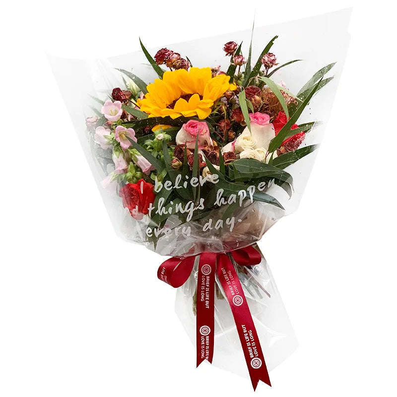 Omet Custom Tissue Logo Transparent Cellophane Wrapping Glassine Patterns Paper Sheets Papel De Embalaje