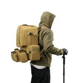 55L MOLLE Tactical Backpack Waterproof Assault Pack with Detachable Hip Belt Waist Bag for Mountaineering/Hiking Bug Out Bag