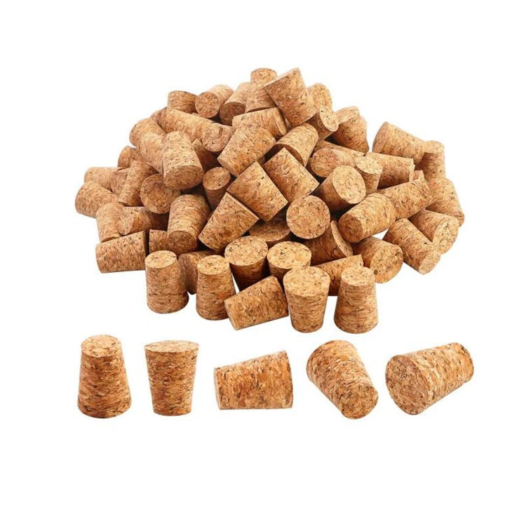 Mini Small 16mm Wood Cork Bottle Stopper for Glass Tubes and Cups Non Spill