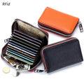 Competitive Price Small Wallet Card Holder 2023 Genuine Leather Card Holder RFID Blocking Small Wallet Women With Card Holder