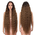 Wholesale Long Black Blonde HD Lace Synthetic Lace Front Wigs Ombre Lace Heat Resistant U Part Long Wavy Synthetic Hair Wigs