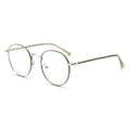 Qmoon Round Trending Prescription Eyeglass Frames for Men and Women Designer Retro Metal Glasses Frames Wholesale