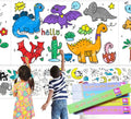 Custom Logo DIY Painting & Coloring Roll Children's Drawing Paper Poster with Color Filling Flexographic Printing