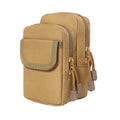 2 Layer Zipper Bag Outdoor Molle Pouch Belt Pack Bag Tactical Waterproof Waist Pocket