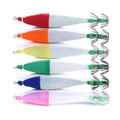 5pcs/bag Luminous Squid Jig Lure 10.5cm 6.3g Needle Fluorescent Hard Bait Fishing Lures with Hook