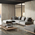 Solid OEM Teak Wood Furniture With Cushions Sofa Set Patio Hotel Sectional Bed Outdoor Sofa