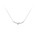 Trendy Design 925 Sterling Silver Jewelry Gold Plated Necklace Fashion Knot Necklace