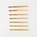 High Grade Wood Handle Kolinsky Hair Brushes #8-#20 for Professional Nail Use