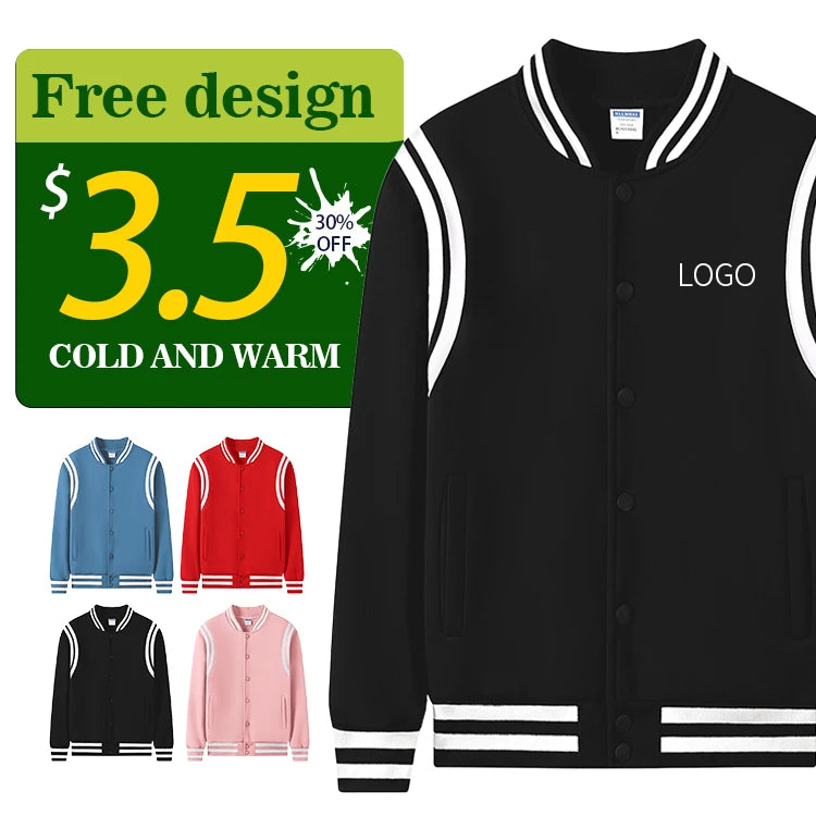 Newest Popular Styles Youth Baseball Jackets Coats Autumn Sport Fleece Sweatshirts for Men