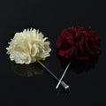 Classic Men's Fashion Brooch Lapel Pin Pure Color Fabric Flower With High Safety Standards & Stylish MegaBDM