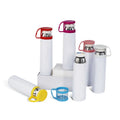 350ml 304 Stainless Steel Eco-Friendly Vacuum Flask Tea Cup Sublimation Thermos Bottle Hot/Cold Keeping Cap Made Glass Plastic