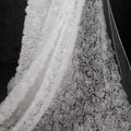 White Tulle Net Haute Cake Dress Fancy Mesh Net Lace Fabric