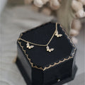 925 Sterling Silver Three Butterflies Shining Zircon Bracelet for Women Exquisite Plated 14k Gold Jewelry