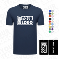 CB052-ZD Custom180gsm 100% Premium Cotton Casual Short Sleeves Regular Fit Women's T-Shirt Eco-Friendly Breathable Custom Logo