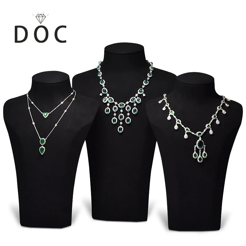 DOC Fashion Necklace Display Stand Jewelry Display Bust Mannequin Stand Holder Necklace Bust