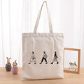Wholesale Custom Print Logo Reusable Shopping Bags Plain White Blank Cotton Canvas Tote Bag