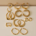 Factory Wholesale Price Fashion Stainless Steel Earrings Waterproof Jewelry Women Hypoallergenic 18K Gold Plated Hoop Earrings