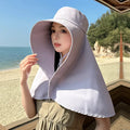 Sun Hats for Women Sun Protection Wide Brim Shawl with Neck Flap Hiking Visor Hat Outdoor Summer Beach