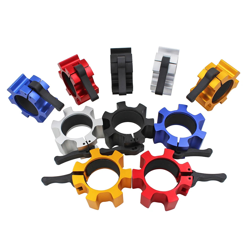 Custom LOGO Fitness Training Lifts Strength Barbell Clamps 2inch Heavy Duty Exercise Collars Weight Clips