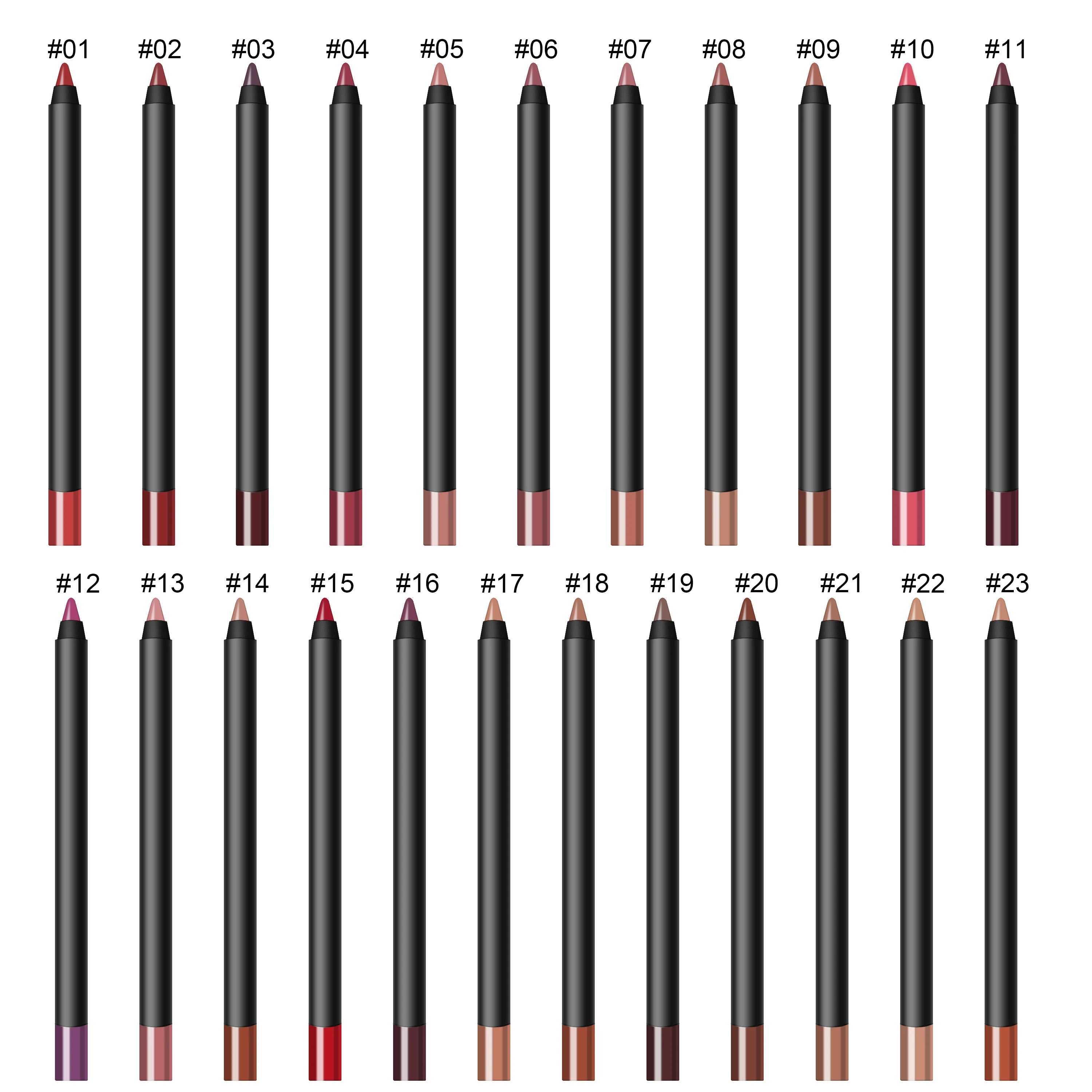 Wholesale No Logo Make Your Own Best Price Cosmetics Creamy Lipliner Waterproof Lip Liner Pencil