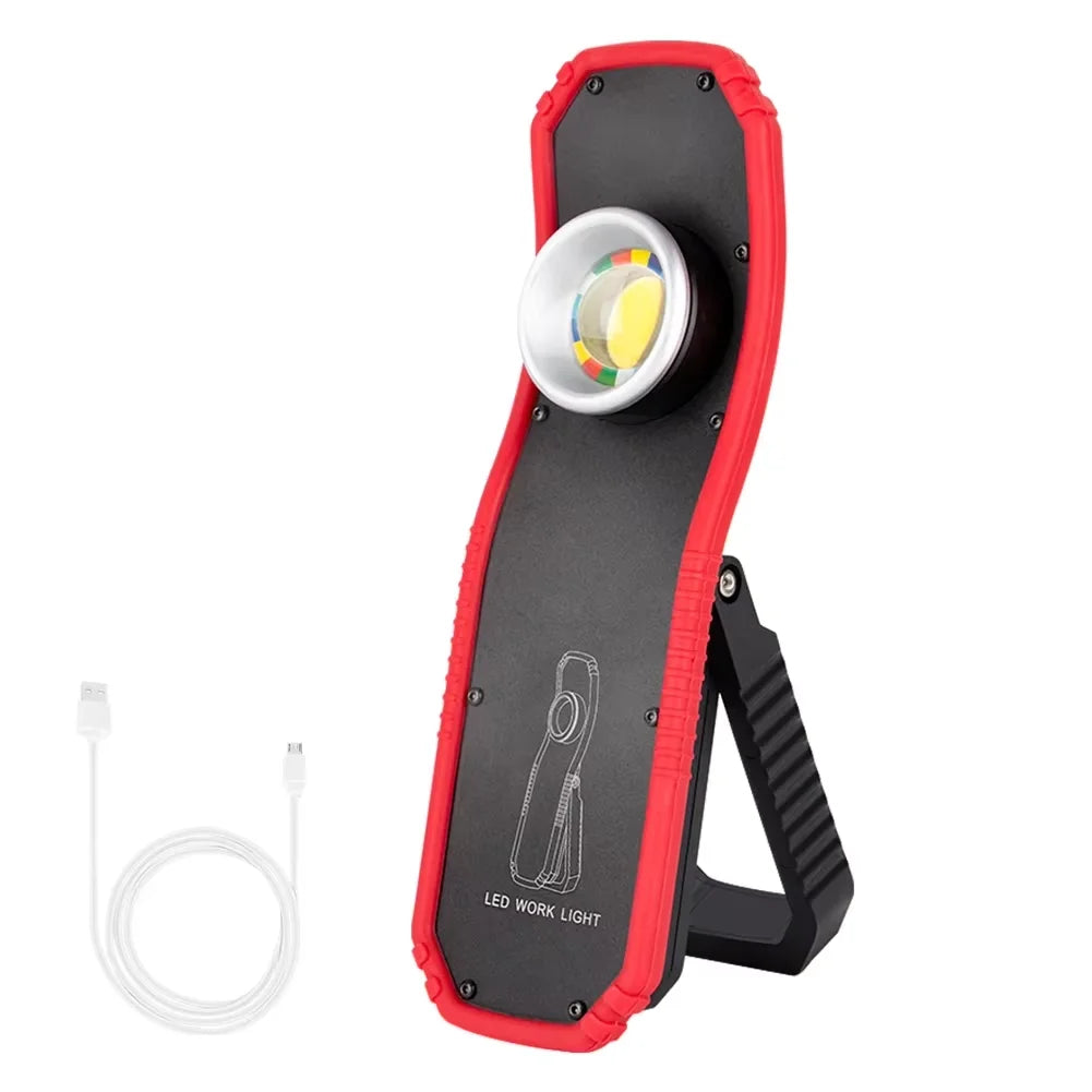Howlighting New Portable USB Rechargeable LED Work Light Magnetic COB Lantern Hanging Outdoor Auto Repair Lamp Power Light