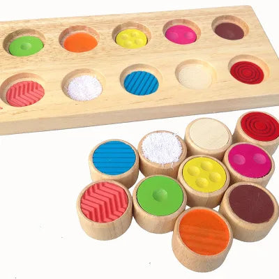 Montessori Wooden Memory Training Toy Beech Wood Touchpad Sensory Early Education for Kids Custom Logo Minimum Order 1 Set