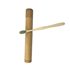 Environmental Travel Bamboo Toothbrush With Case Tube