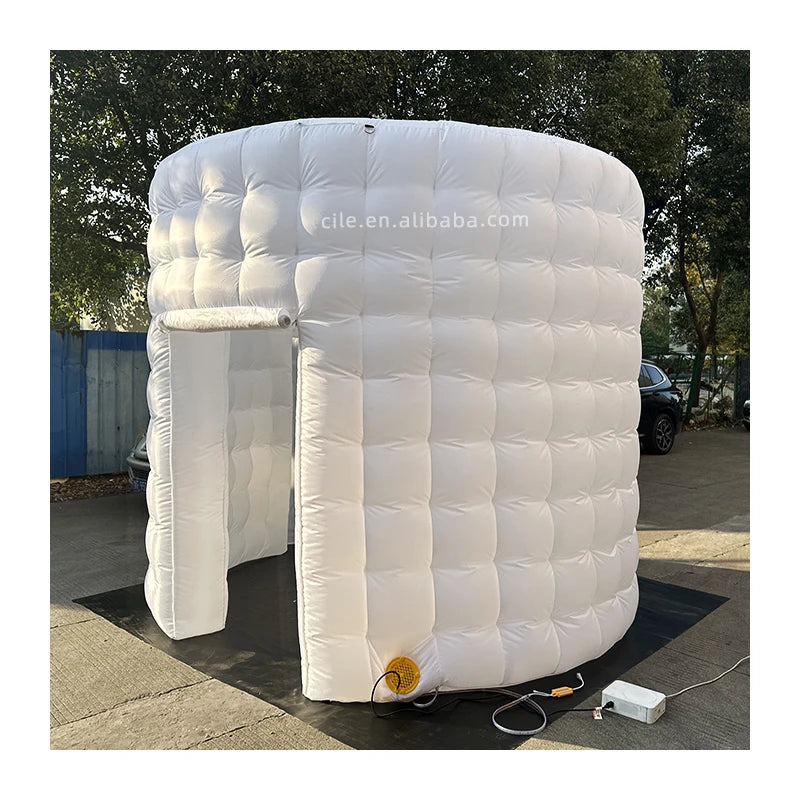 White Popular Portable Cube Party Led 360 Photo Booth Inflatable Cube Inflatable Photo Booth