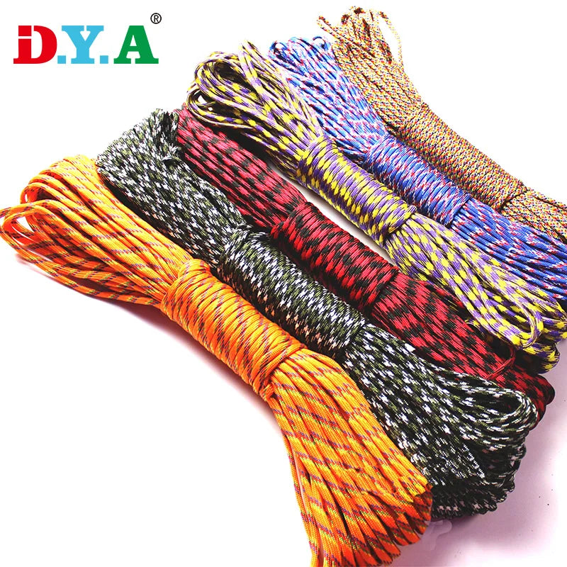 Colorful 4mm Nylon Cord Para Cord 7 Strand Para Cord for Outdoor Tent  DIY Bracelet