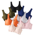 HL-W-02 One Piece Comfortable Sports Bra for Girls Sew-Free Wire-Free Back Tube Tops Seamless Push-Up Full Cup for Everyday Use
