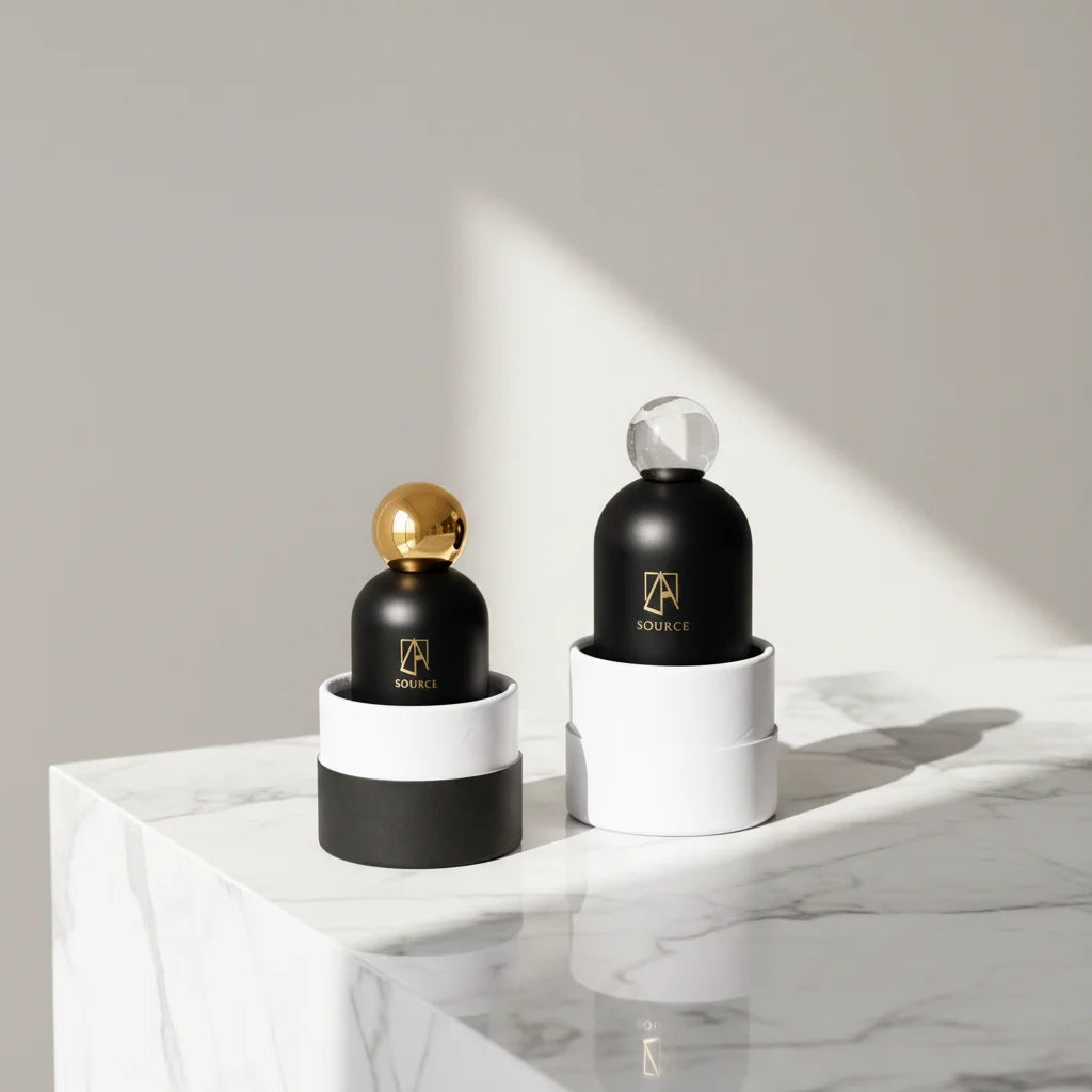 High Quality 50ml 100ml Fragrance Cylinder Glass Bottle Empty Clear Colorful Luxury Perfume Bottle with Pump Sprayer and Box