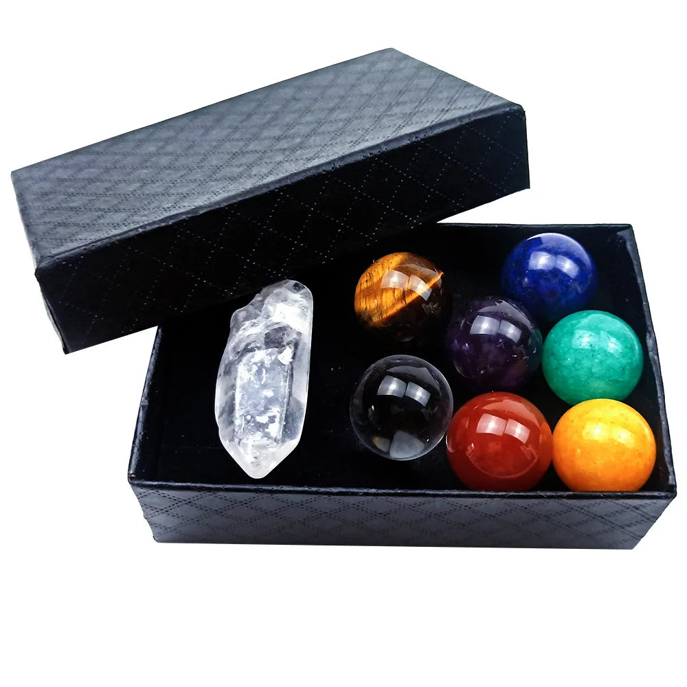 Cheap Price Seven Chakra Sets Natural Mineral Gemstones Crystal Healing Stones