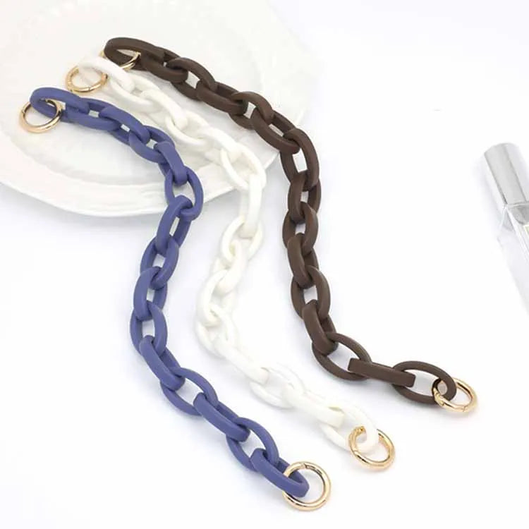 BC038 Handbag Accessories Multicolored Acrylic Phone Chain Pendant Shoulder Bag Plastic Chains