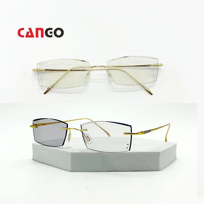 Computer Anti Blue Light Glasses Color Changing Sunshine Uv400 Metal Frame