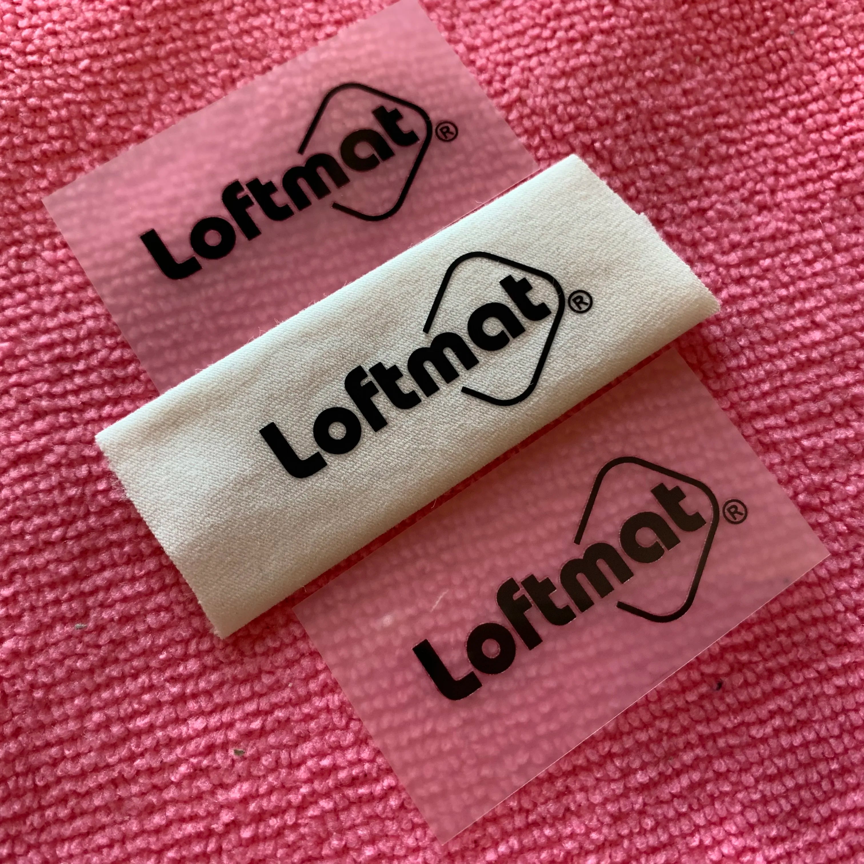 Low MOQ Company logo Heat Transfer Label for Tracksuitswaterproof Iron on Transfer Label for Clothing