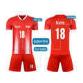Quick Dry Multi-color Polyester  Soccer Jersey Wholesale in Stock Uniforms for Men Custom Football Uniform