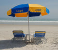 Light Green Sun Commercial Chairs and Beach Umbrella
