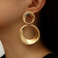 Retro Alloy Large Water Drop Shape Geometric Earrings for Women