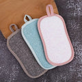 Sponge Double-sided Washing Pot Brush Descaling Kitchen Oil Free Dishcloth Dishcloth Strong Fiber Dish Washing Towel