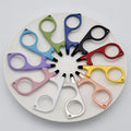 OEM/ODM Zinc Alloy Portachiavi NO Touch Door Opener Keychain Self Defense Keychain for Women